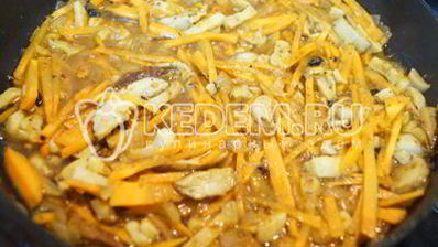 плов с грибами