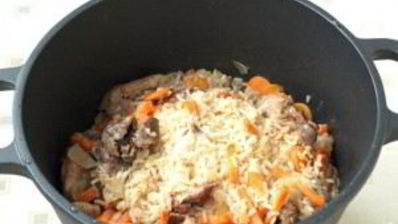 плов с кроликом