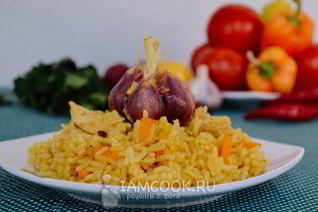 Плов с куриной грудкой