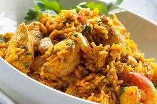 Плов с курицей и овощами