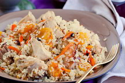 Плов с курицей в мультиварке