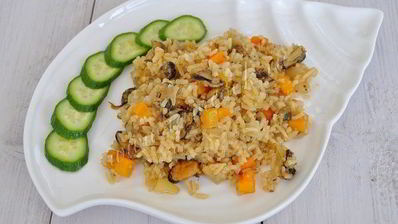 плов с мидиями