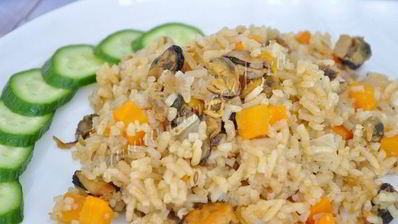 плов с мидиями