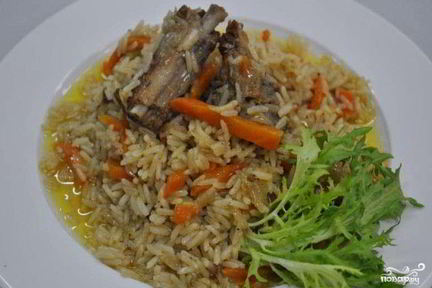 Плов с ребрышками