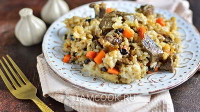 плов с телятиной в мультиварке