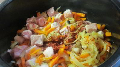 плов со свининой в мультиварке