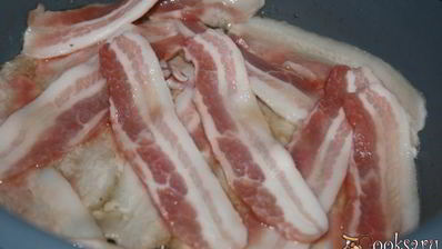 плов со свиным беконом