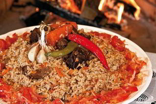 Плов в казане по-узбекски