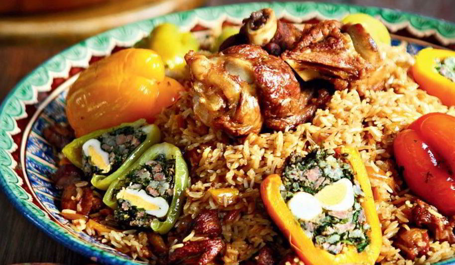 Рецепт узбекского плова с фаршированными овощами