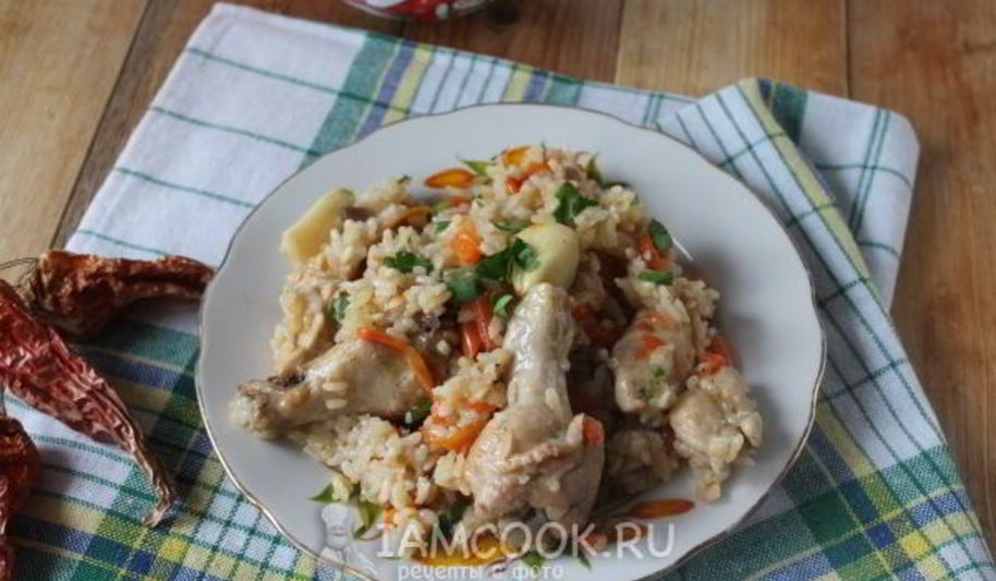 Рецепт узбекского плова с курицей