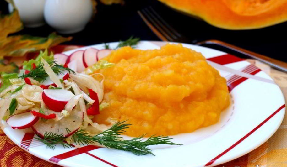 Рецепт пюре из тыквы и картофеля
