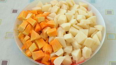 пюре из тыквы и картофеля