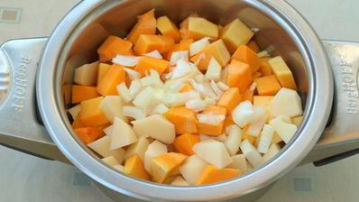 пюре из тыквы и картофеля