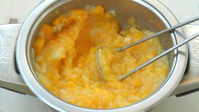 пюре из тыквы и картофеля