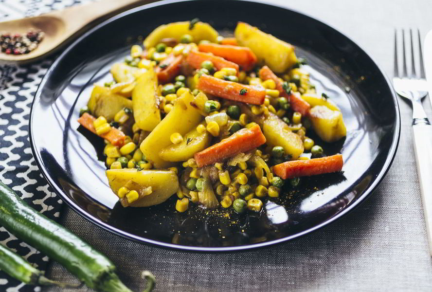 Ароматное овощное рагу карри