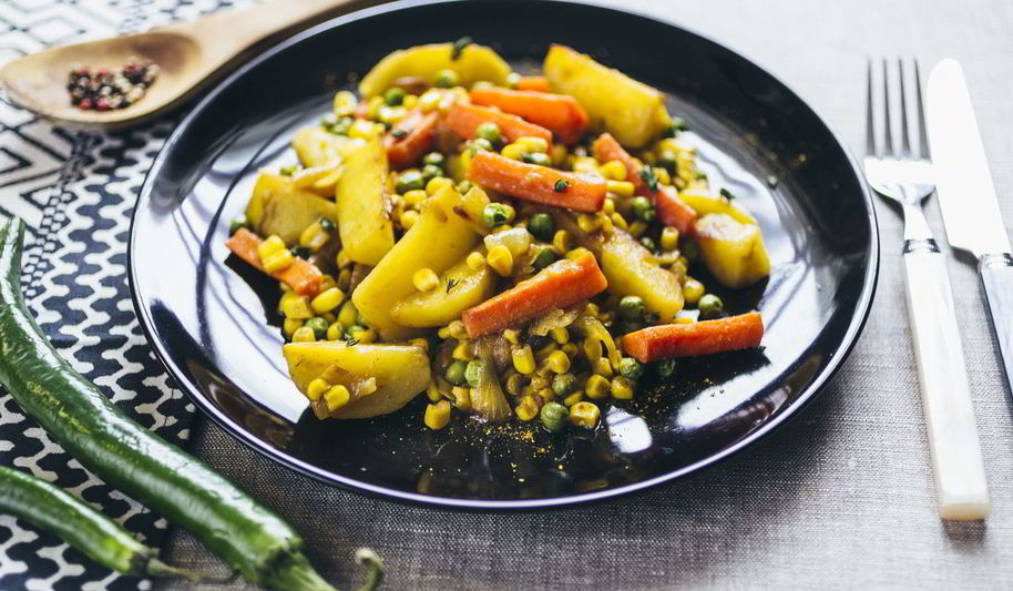 Рецепт ароматного овощного рагу карри