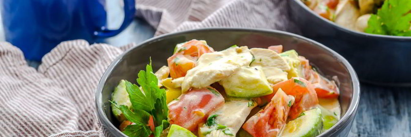 Быстрое рагу из кабачков с куриным филе