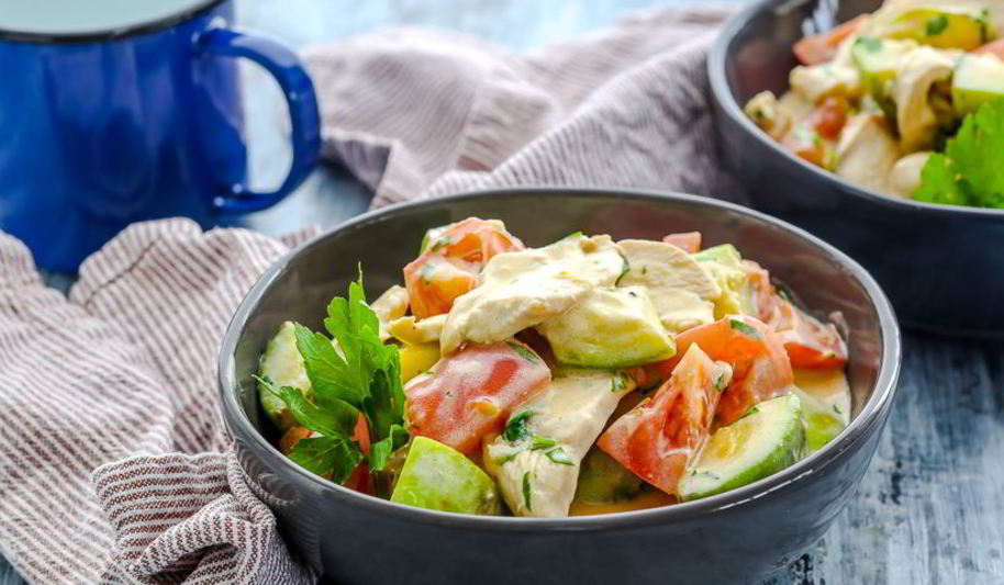 Рецепт быстрого рагу из кабачков с куриным филе