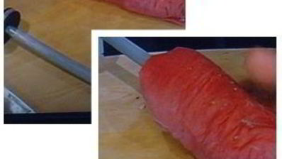 филе теленка фаршированное маслом грецкого ореха с рагу из кольраби