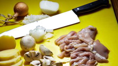 фрикасе из курицы с картофелем