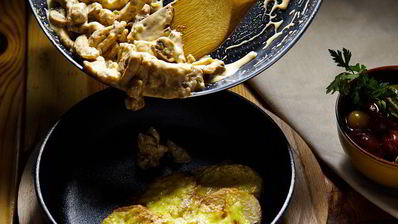 фрикасе из курицы с картофелем