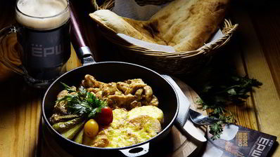 фрикасе из курицы с картофелем