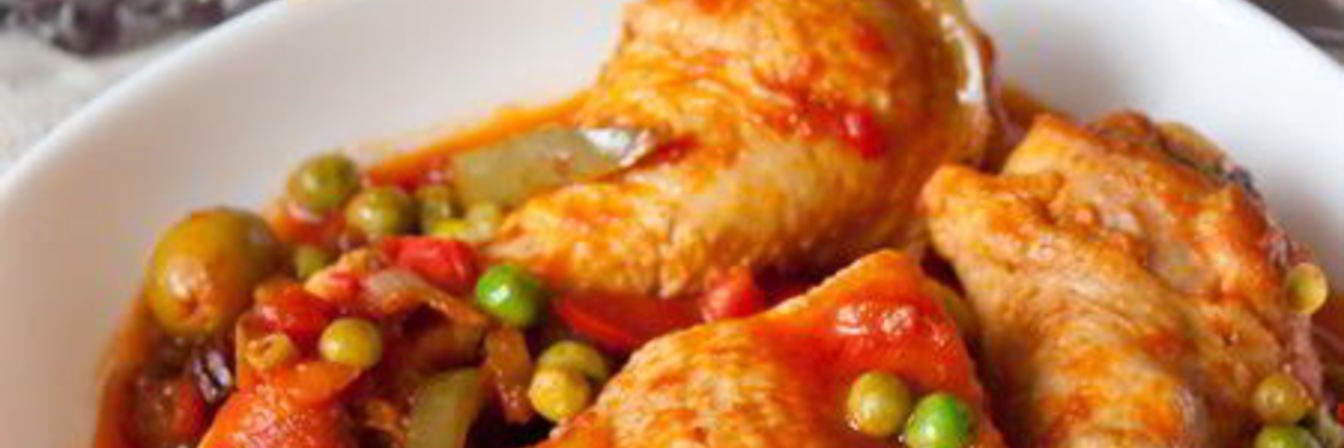 Фрикасе из курицы со сладким перцем