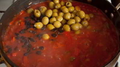 фрикасе из курицы со сладким перцем