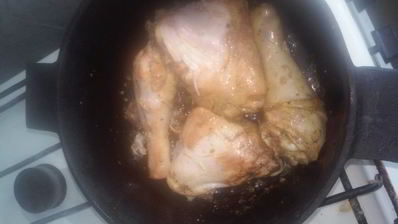 летнее рагу с курицей