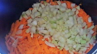 овощное рагу на основе запеченных баклажанов и перцев