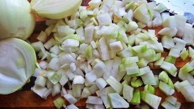 овощное рагу на основе запеченных баклажанов и перцев