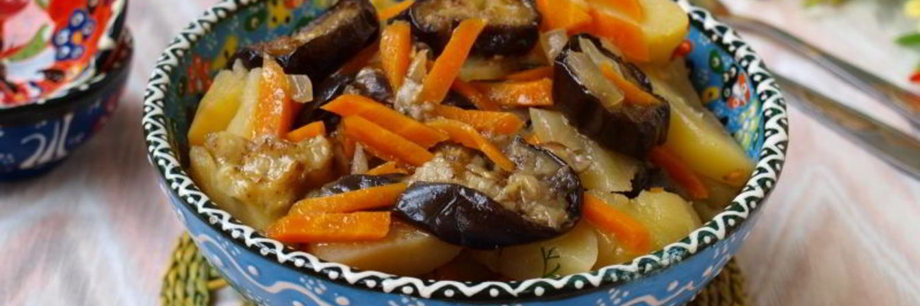 Овощное рагу с баклажанами