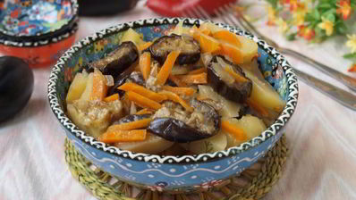 овощное рагу с баклажанами