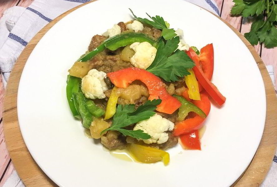 Овощное рагу с говядиной