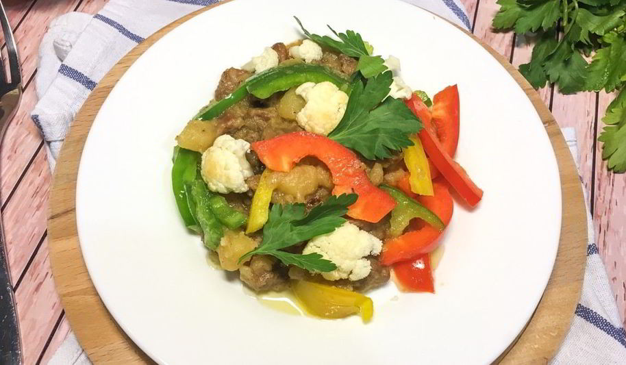 Рецепт овощного рагу с говядиной