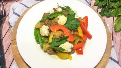 овощное рагу с говядиной