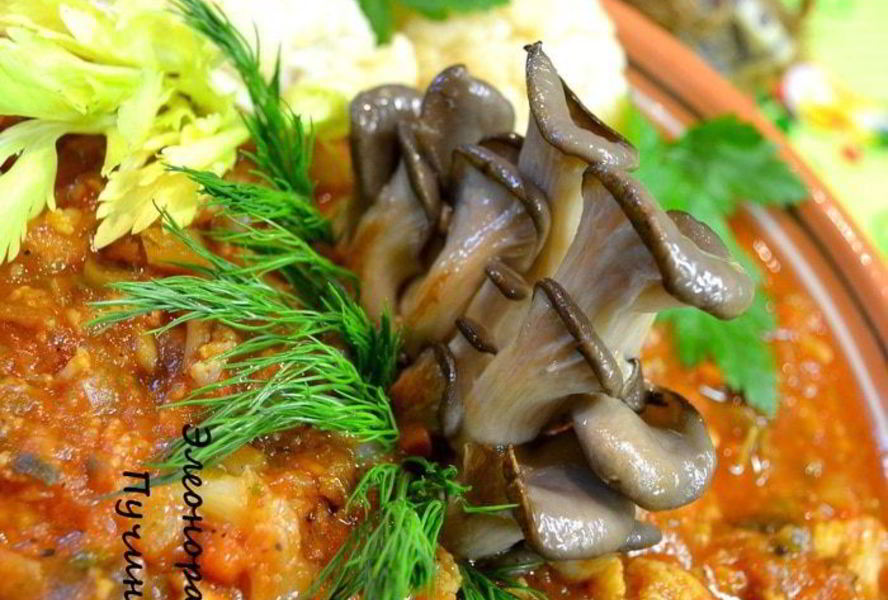 Овощное рагу с грибамиПост