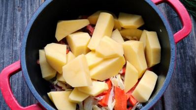 овощное рагу с шампиньонами