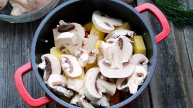 овощное рагу с шампиньонами