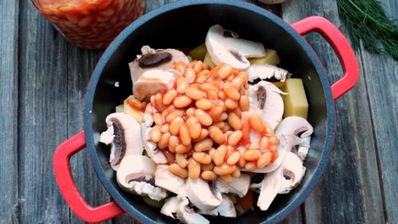 овощное рагу с шампиньонами