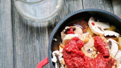 овощное рагу с шампиньонами