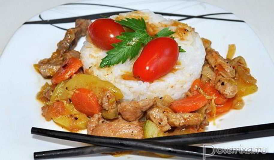 Рецепт овощного рагу со свининой по-вьетнамски