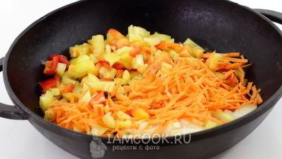 рагу из баклажанов и помидоров