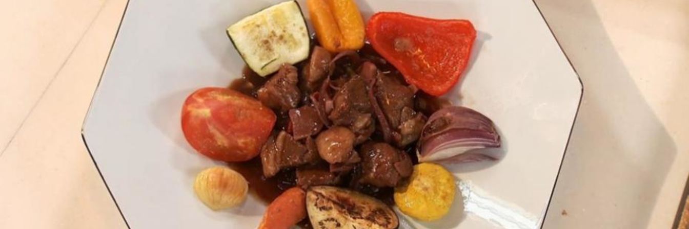 Рагу из барашка с чесночной подливой