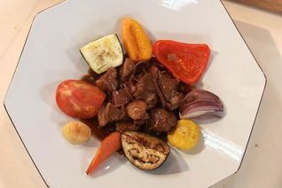 Рагу из барашка с чесночной подливой