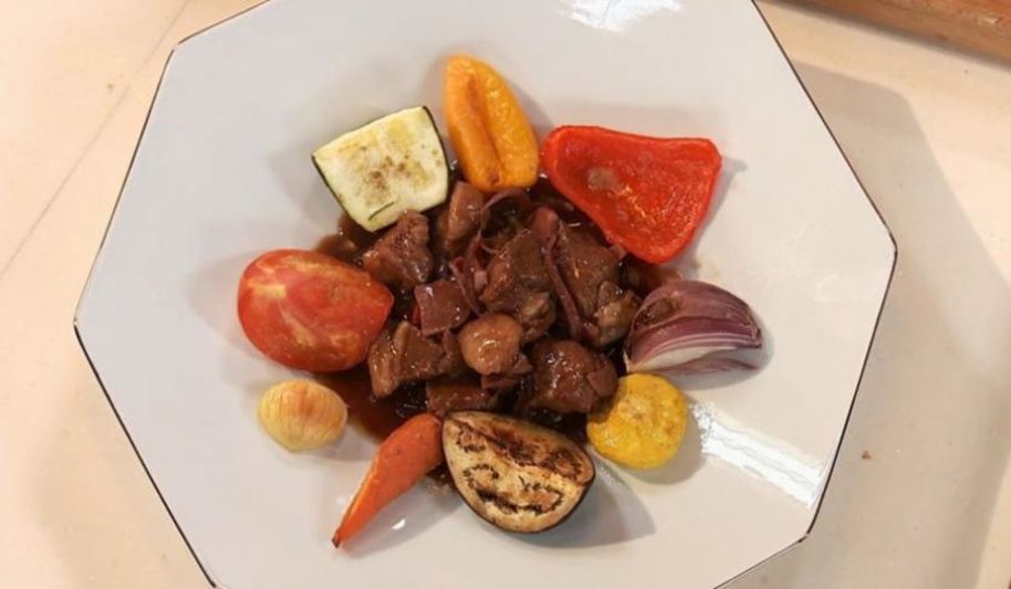 Рецепт рагу из барашка с чесночной подливой