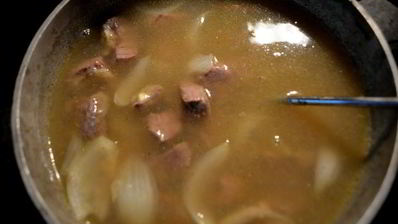 рагу из говядины с лапшой