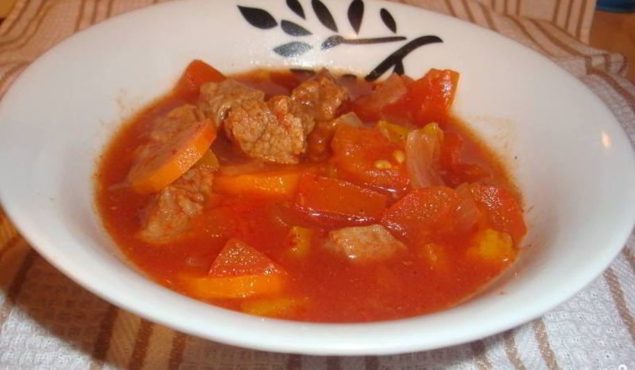 Рецепт рагу из говядины в мультиварке