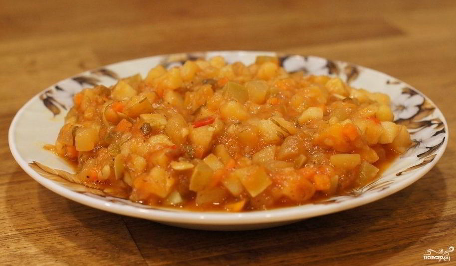 Рецепт рагу из кабачков