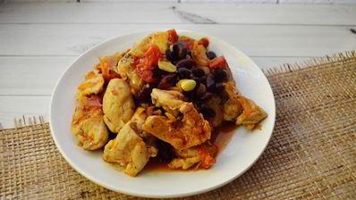 рагу из курицы с фасолью